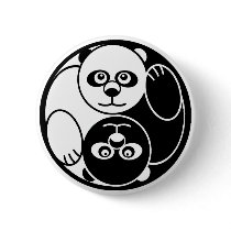 Panda Yin Yang buttons by magarmor Panda Yin Yang buttons