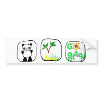 pandagogreen bumper sticker bumper stickers