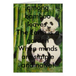 pandas2, There is only black and white,simple a... cards