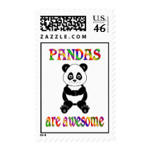 Pandas are Awesome Stamp