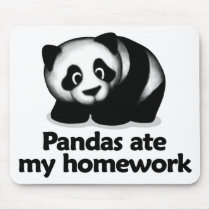 Pandas ate my homework mousepads