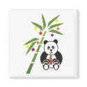 Panda's Christmas Meal magnets