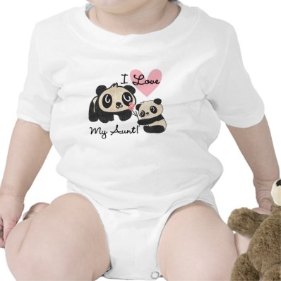 Pandas I Love My Aunt Bodysuit