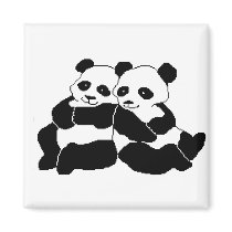 Pandas magnets by fstasu Pandas magnets