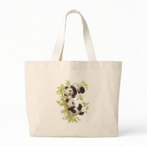 Pandas Playing in a Tree Bags