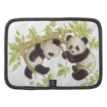 Pandas Playing in a Tree Folio Planner