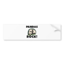 Pandas Rock bumper stickers