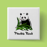 Pandas Rock Buttons