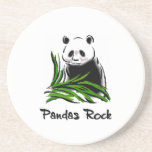 Pandas Rock Beverage Coasters