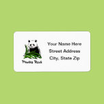 Pandas Rock Personalized Address Labels