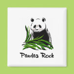 Pandas Rock Fridge Magnets
