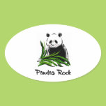 Pandas Rock Stickers