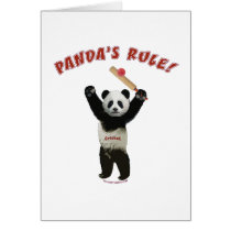 Pandas Rule Cricket Card