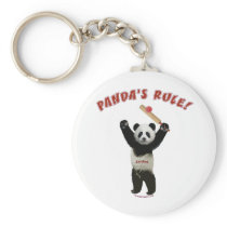 Pandas Rule Cricket Key Chain