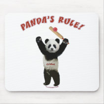 Pandas Rule Cricket Mousepad