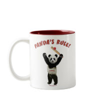 Pandas Rule Cricket Mug