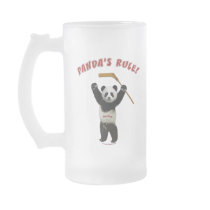 Panda's Rule Hockey Bear Coffee Mug
