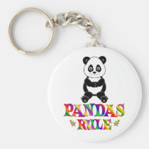 Pandas Rule keychains