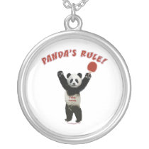 Panda's Rule Ping Pong Personalized Necklace