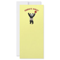 Panda's Rule Ping Pong Rack Card
