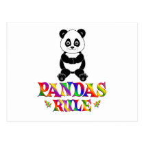 Pandas Rule postcards