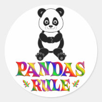 Pandas Rule stickers