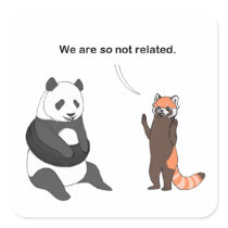 Pandas: So Not Related Stickers