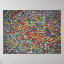 Pandemonium-Tribute to Jackson Pollock Poster