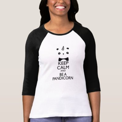 Pandicorn 3/4 Sleeve Tshirts