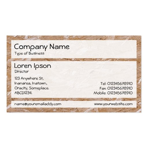 Panels 02 - Chipboard Business Card Templates (front side)