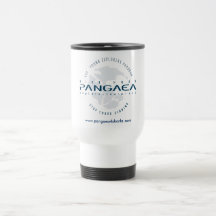 Pangaea for Sharks logo Travel Flask Mugs