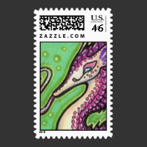 Pango dragon postage stamps