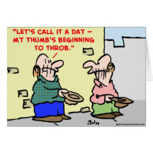 panhandlers thumb throb card