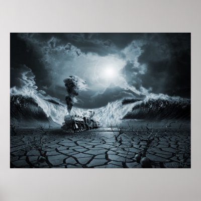 Panic Attack or Anxiety PTSD, surreal poster print by artsgrie
