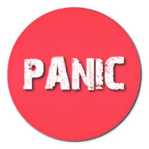 Panic Button Sticker by txgeckko Panic Button Sticker