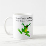 Panic Frog Needs Coffee Office Mug