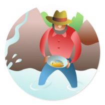 Panning For Gold stickers by prawny Panning For Gold stickers