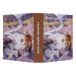 Panning Gold, Wyoming by William Robinson Leigh 3 Ring Binder