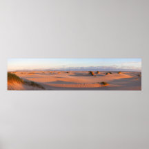 Panorama bajo de las dunas de la entrada posters
