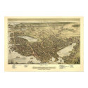 Panorama Birds Eye View of Portsmouth NH 1877 posters