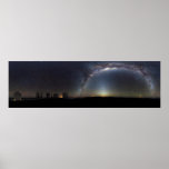 panorama de 360 grados del cielo meridional poster