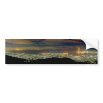 Panorama Kansai Osaka Bay Japan from Mt. Rokko Bumper Stickers