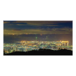 Panorama Kansai Osaka Bay Japan from Mt. Rokko Custom Photo Card