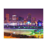 Panorama of Baltimore's Inner Harbor Night Skyline Post Cards