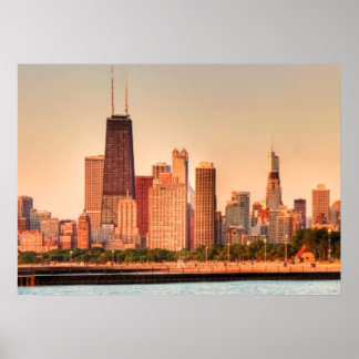 Chicago Skyline Posters | Zazzle