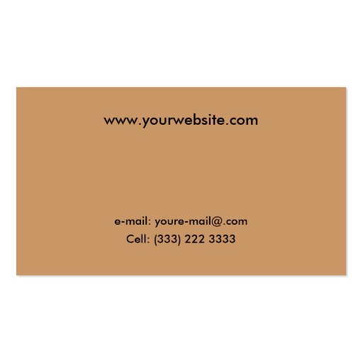 Panorama Valley Views Business Card Template (back side)