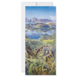 Panoramic Drawing Of Yellowstone Custom Rack Card