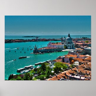 Panoramic Image of Saint Mark Basin Poster