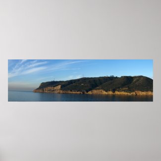Panoramic of Point Loma, San Diego Poster print