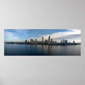 Panoramic of San Diego Poster print